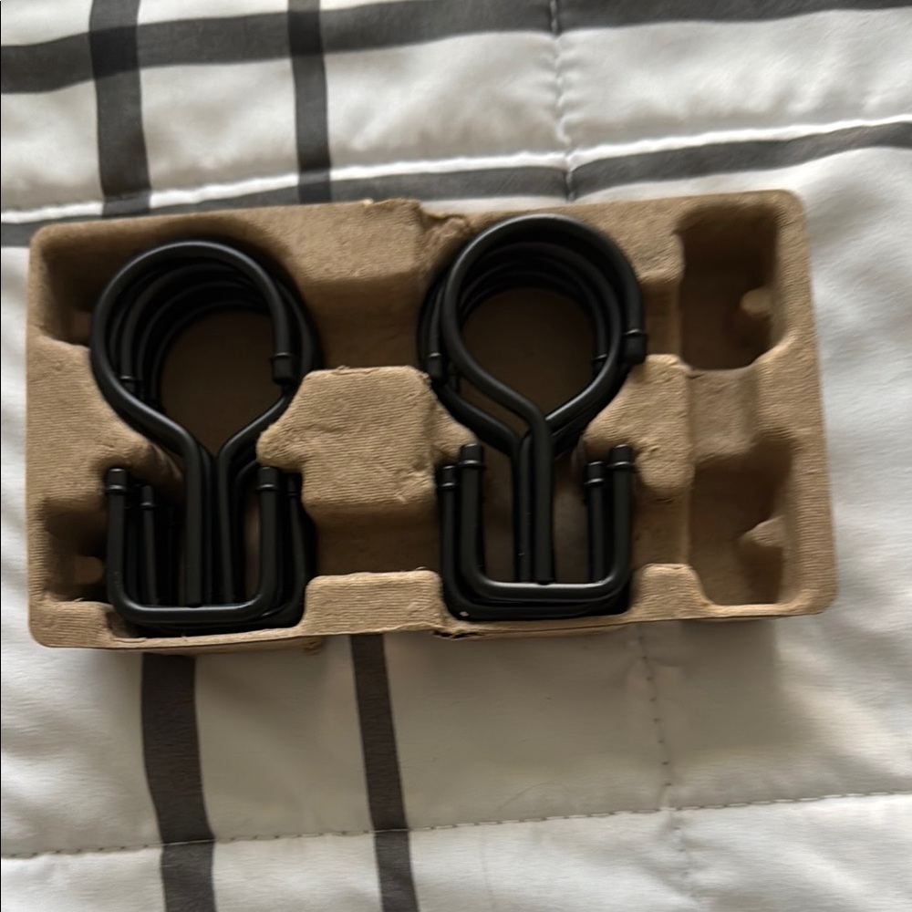 Hearth & Hand Black Shower Curtain Hooks